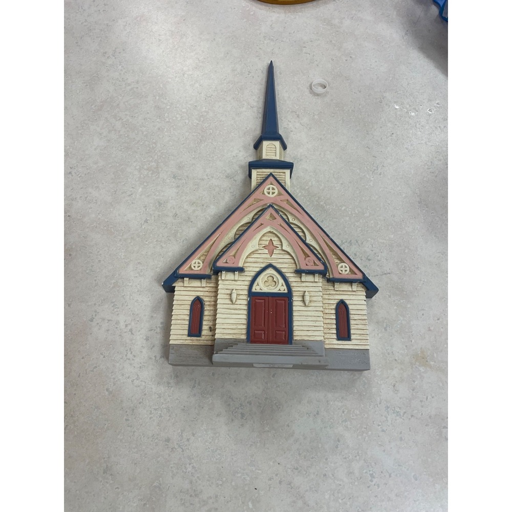 HOMCO Home Interiors Molded Plastic "Church" Wall Sculpture Plaque
